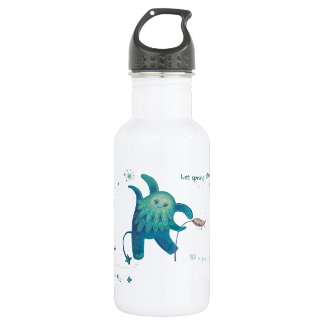 spring hero Water Bottle (Front)