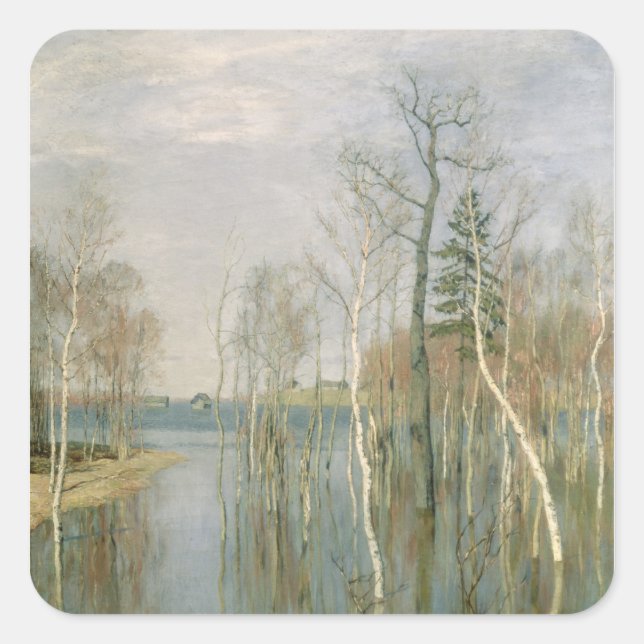 Spring, High Water, 1897 Square Sticker (Front)