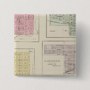Spring Hill, Edgerton, Ocheltree, Gardner, Kansas 15 Cm Square Badge