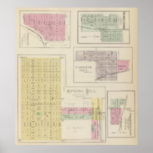 Spring Hill, Edgerton, Ocheltree, Gardner, Kansas Poster