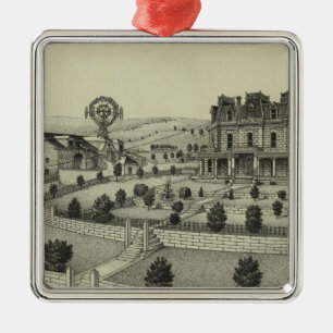 Spring Hill Farm, Chase County, Kansas Metal Tree Decoration