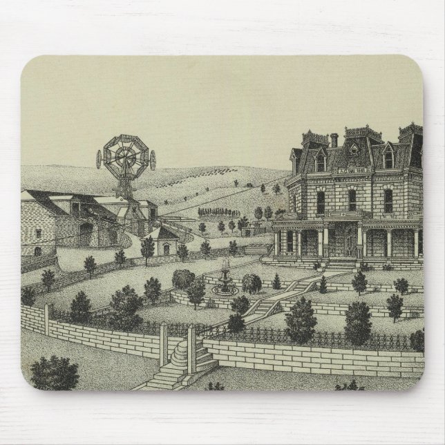 Spring Hill Farm, Chase County, Kansas Mouse Mat (Front)