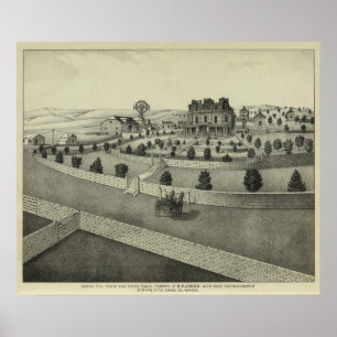 Spring Hill Farm, Chase County, Kansas Poster