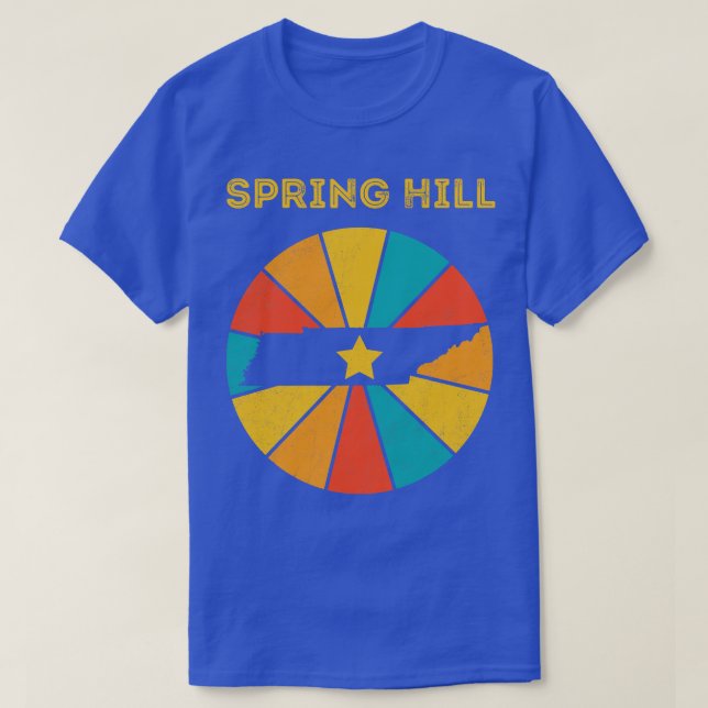Spring Hill Tennessee Vintage Distressed Souvenir  T-Shirt (Design Front)