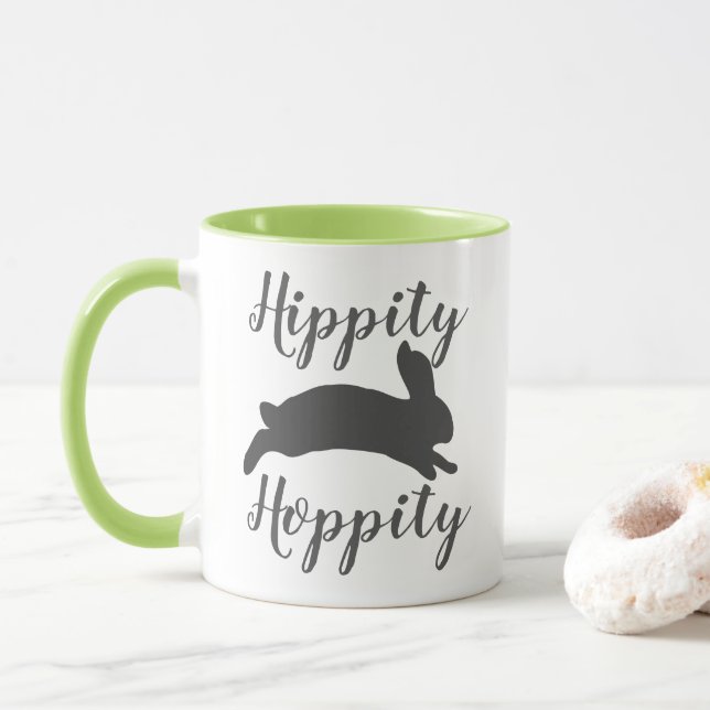 Spring Hippity Hoppity Bunny Mug (With Donut)