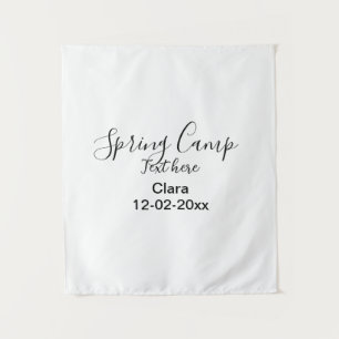 Spring holiday camping custom add name date tapestry