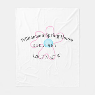 Spring house coordinates latitude longitude name d fleece blanket