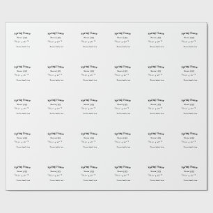 Spring house ets. Date year custom coordinates add Wrapping Paper