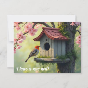 Spring Housekeeping Change of Address Postcard