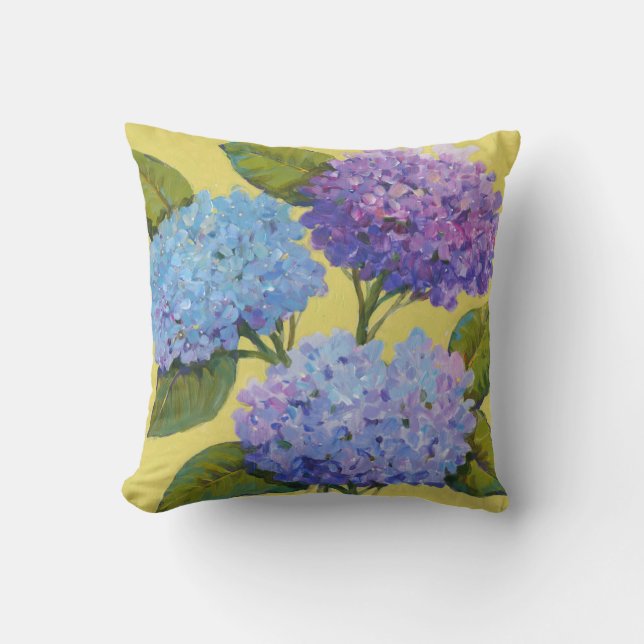 Spring Hydrangeas I Cushion (Front)
