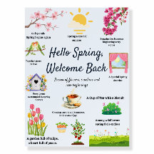 Spring Illustrations Wall Decor - Cottagecore Art