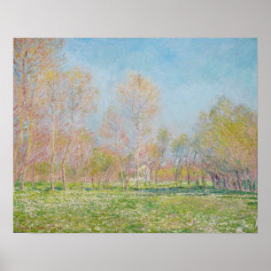 Spring in Giverny by Claude Monet Poster