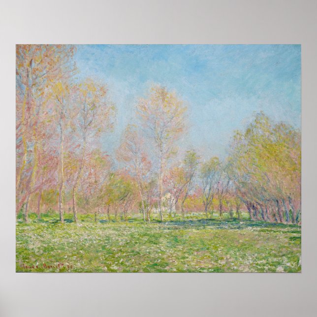 Spring in Giverny by Claude Monet Poster (Front)