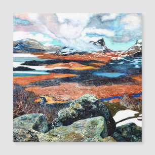 Spring in Lapland, fine art painting