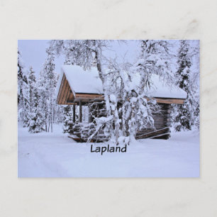 Spring in Lapland, fine art painting, Postcard