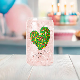 Spring in Love-Tulips(red,yellow,orange)-Name Can Glass