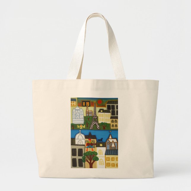 Spring in Paris 2006 Large Tote Bag (Front)