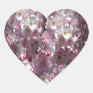 Spring in Pink Heart Sticker