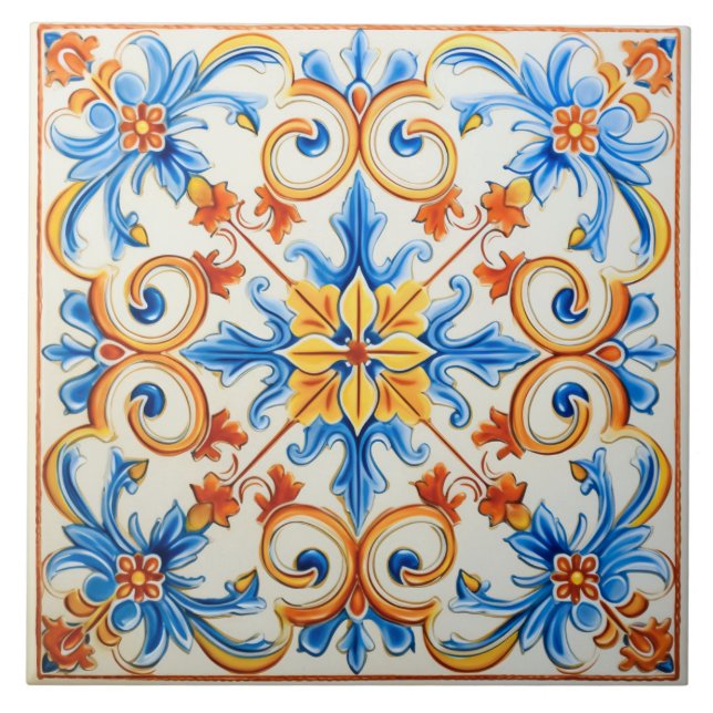 Spring in Sardinia Tile (Front)