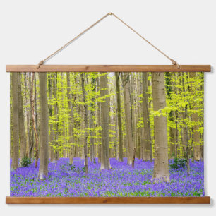 Spring in the Blue Forest Hanging Tapestry