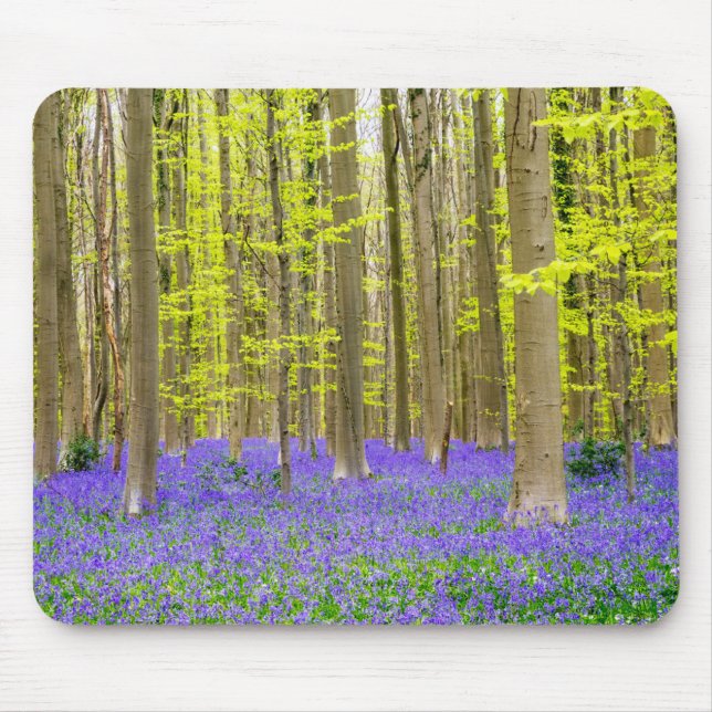 Spring in the Blue Forest Mouse Mat (Front)