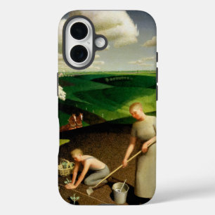 Spring in the Country by Grant Wood iPhone 16 Case