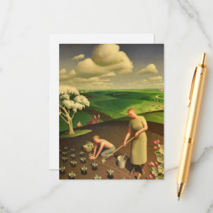 Spring in the Country by Grant Wood Enclosure Card