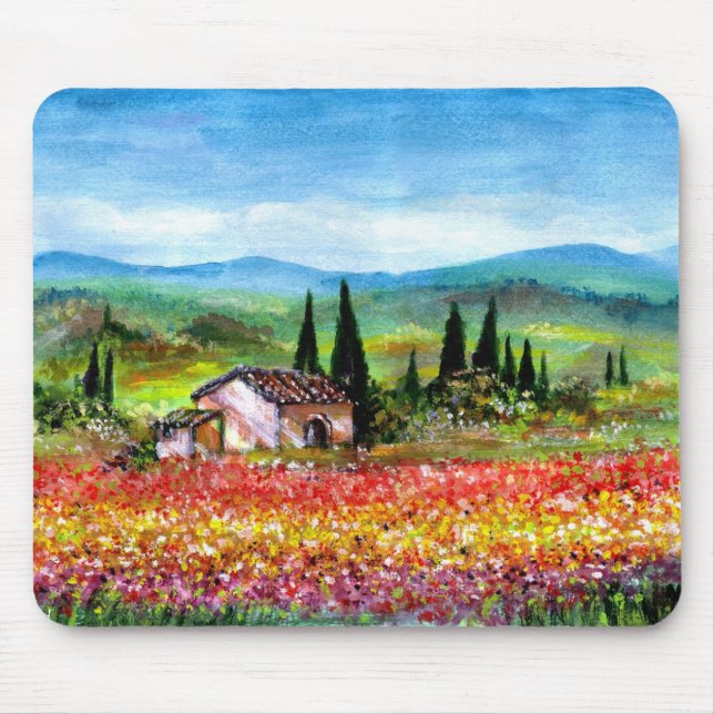 SPRING IN TUSCANY - Customised Mouse Mat (Front)