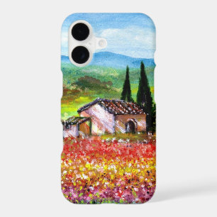 SPRING IN TUSCANY LANDSCAPE Colourful Flower Field