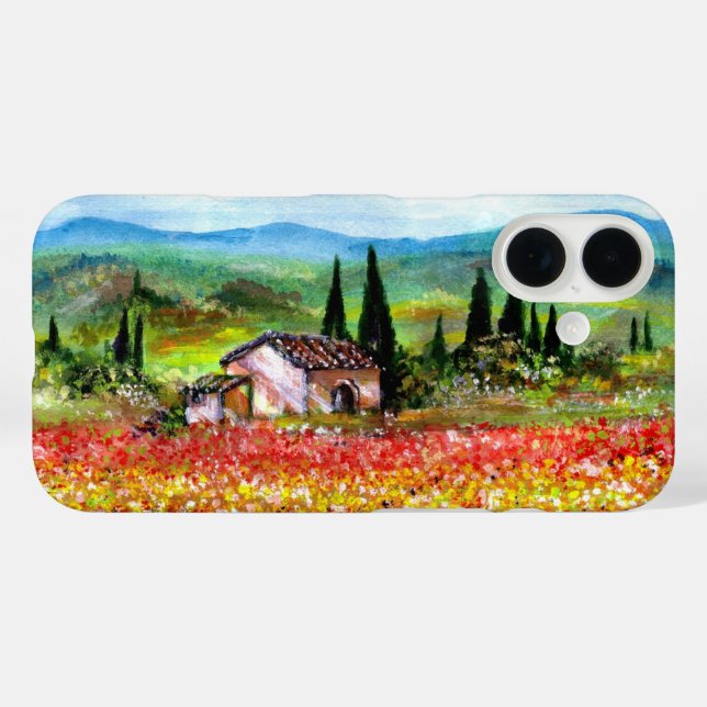 SPRING IN TUSCANY LANDSCAPE Colourful Flower Field Case-Mate iPhone Case (Back (Horizontal))