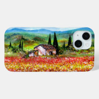 SPRING IN TUSCANY LANDSCAPE Colourful Flower Field