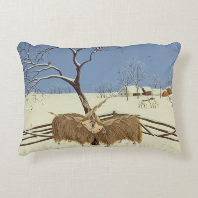 Spring in Winter 1987 Decorative Cushion (Front)