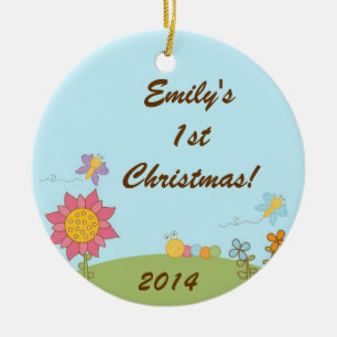 Spring Insect Butterfly Personalised Name Ornament