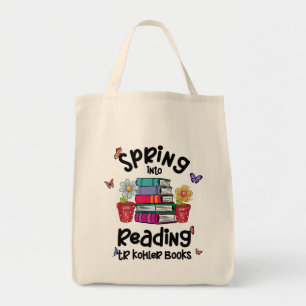 Spring Into Reading TR Kohler Books Tote Bag