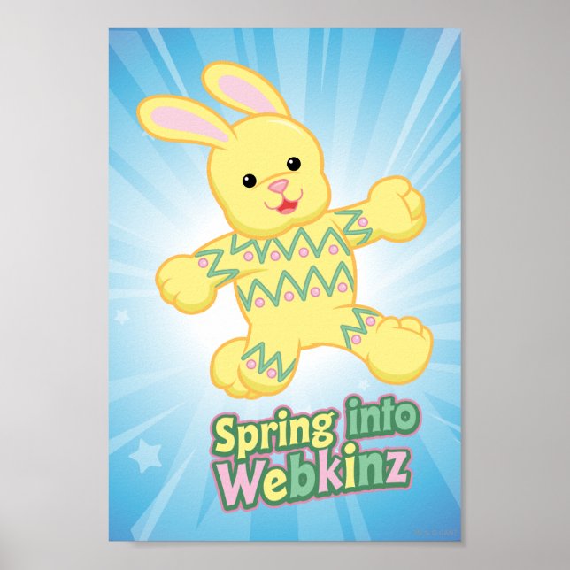 Spring Into Webkinz! Poster (Front)