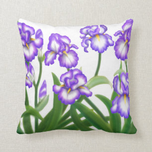 Spring Iris Garden Pillow
