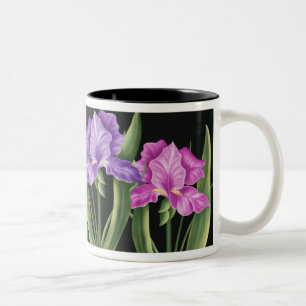 Spring Iris Two-Tone Coffee Mug