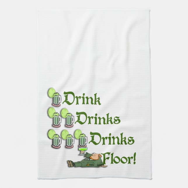 Spring-Irish Pub Towel (Vertical)