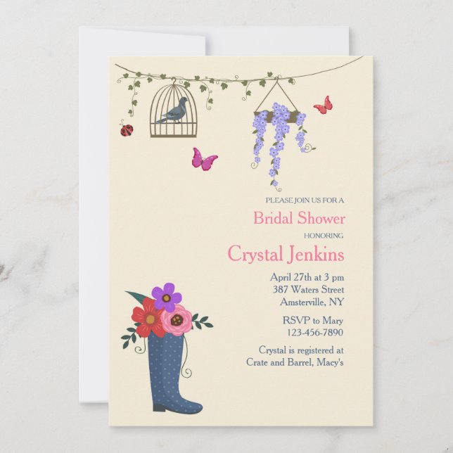 Spring Is Here Invitation (Front)