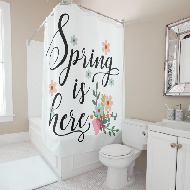 spring is here shower curtain (In Situ)
