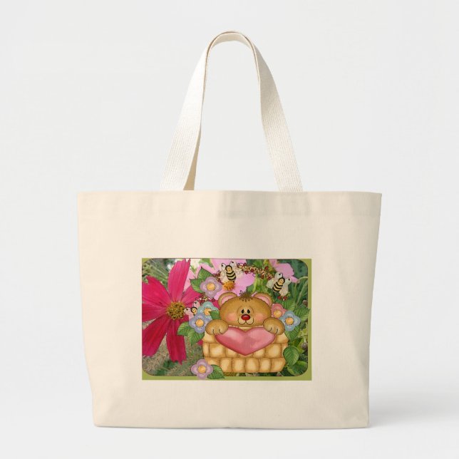 Spring is in the Air Large Tote Bag (Front)