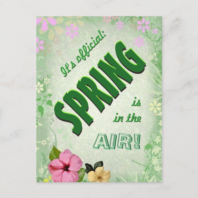 Spring is in the Air Postcard (Front)