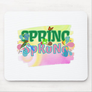 Spring is sprung-season of love mouse mat