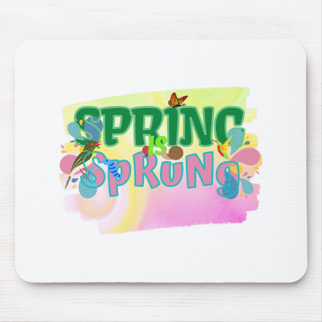 Spring is sprung-season of love mouse mat (Front)