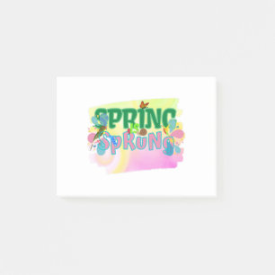 Spring is sprung-season of love post-it notes