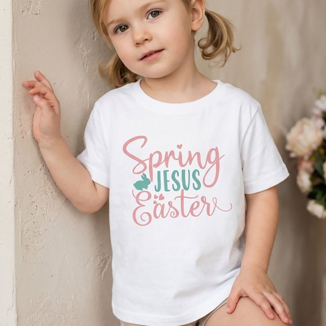 Spring Jesus Easter T-Shirt for Kids (Creator Uploaded)