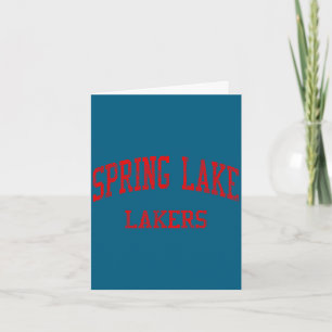 Spring lake high school hs spring lake mi vintage card