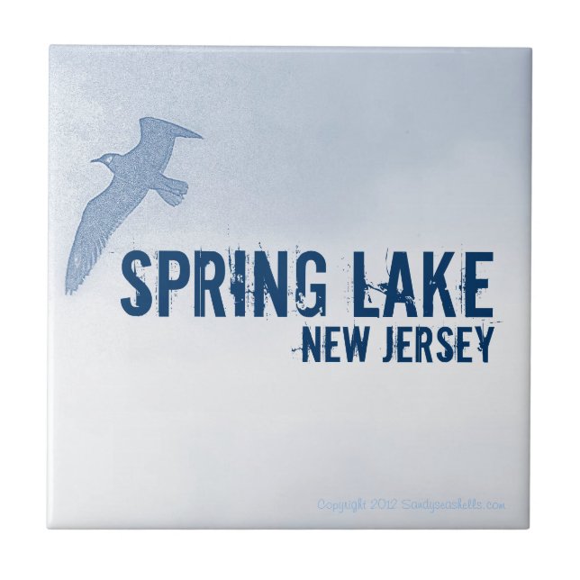 SPRING LAKE NEW JERSEY (NJ) Ceramic Tile (Front)