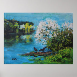 Spring lake poster