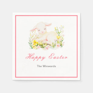 Spring Lamb Easter Brunch Napkin